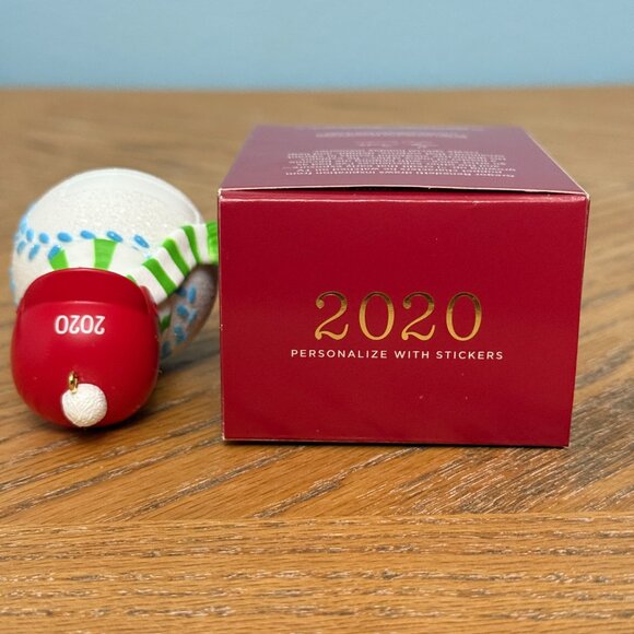 Hallmark Keepsake Ornament Baseball Snowman Personalize 2020 - Picture 7 of 9